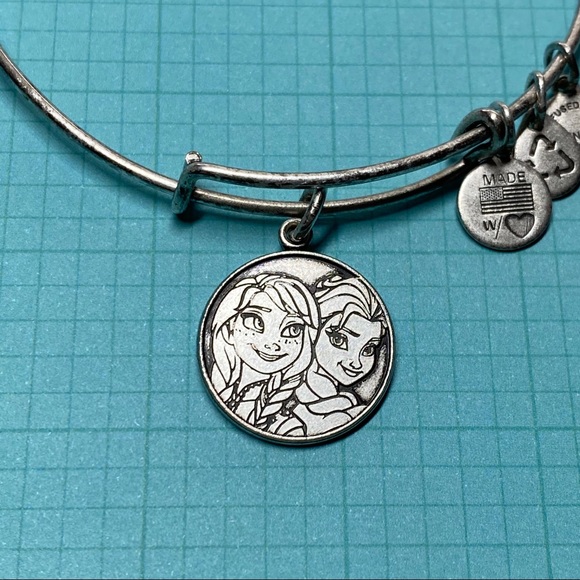 Frozen Anna Elsa Alex & Ani Bangle in Raf. Silver - Picture 2 of 7